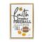 Stupell Industries Faith Family Football Floater Framed Art
